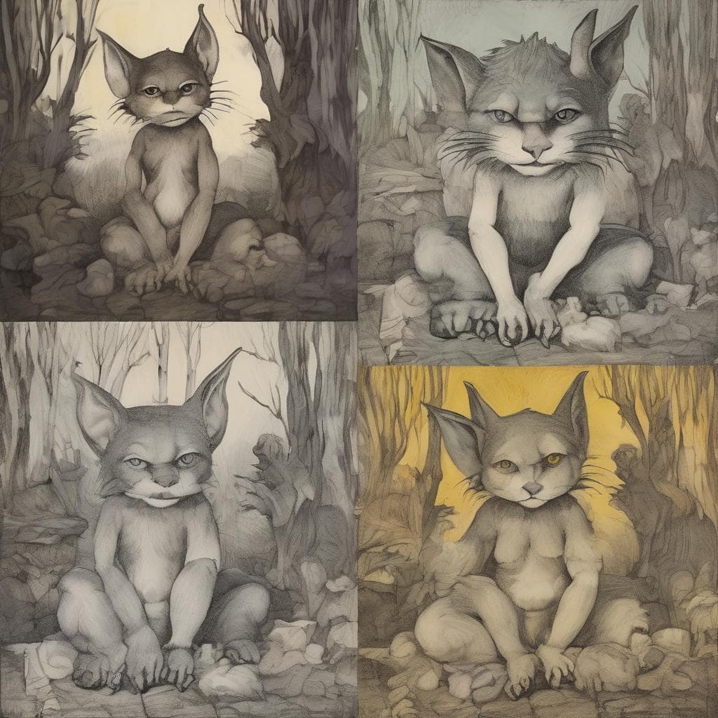 Απεικόνιση καλλιτεχνικού έργου με δημιουργίες από όλο τον κόσμο, που παρουσιάζουν γάτες σε διαφορετικά στυλ και χρώματα, εστιάζοντας στην τέχνη χωρίς σύνορα και την διεθνή δημιουργικότητα.